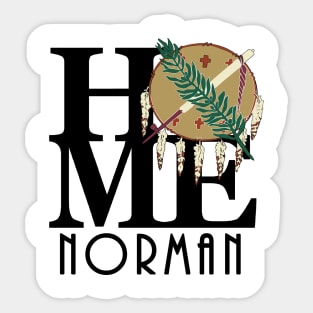 HOME Norman Oklahoma Sticker